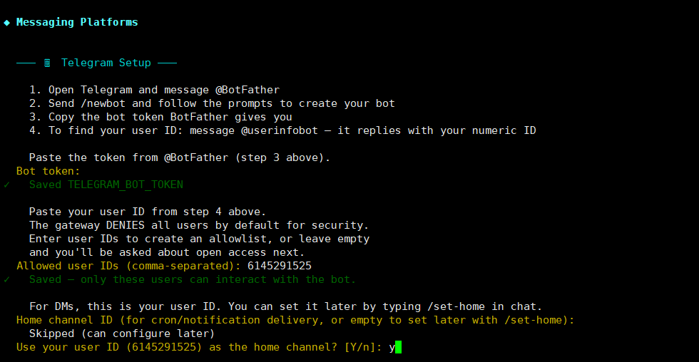 Bước 5 — Thiết lập cổng kết nối kênh nhắn tin