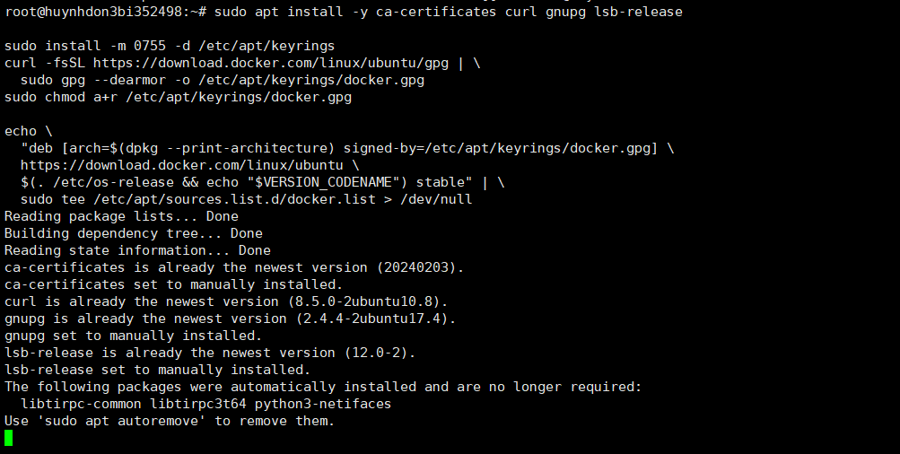 Bước 2 — Cài đặt Docker trên VPS
