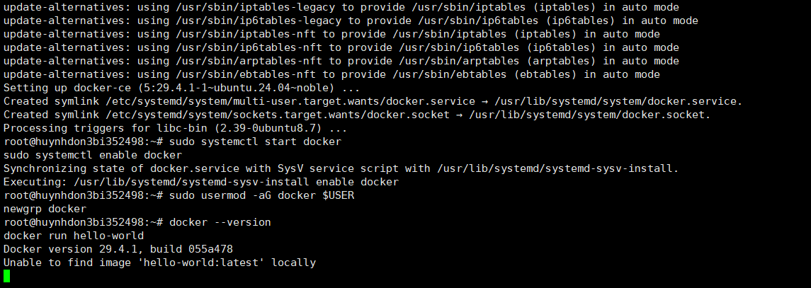 Bước 2 — Cài đặt Docker trên VPS