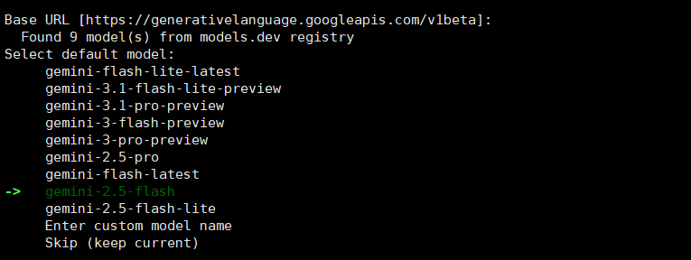 Bước 4 — Cấu hình mô hình AI 