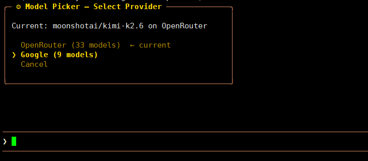 Cách 2: Đổi model nhanh ngay trong phiên chat