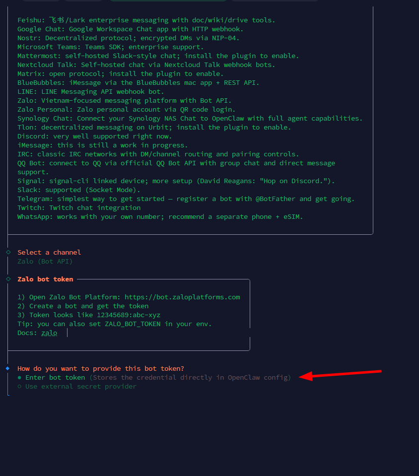 Kết nối Zalo với OpenClaw trên VPS OpenClaw Tino
