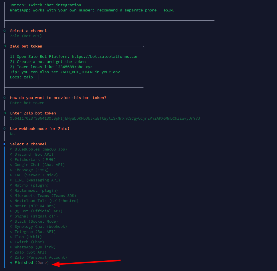 Kết nối Zalo với OpenClaw trên VPS OpenClaw Tino