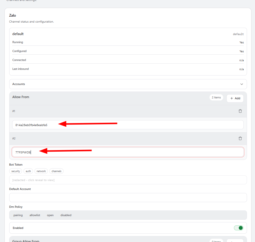 Kết nối Zalo với OpenClaw trên VPS OpenClaw Tino