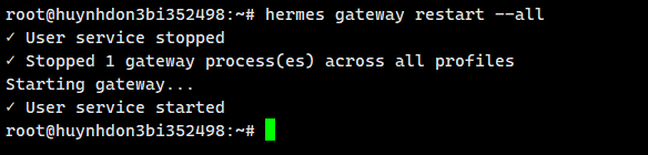 Restart tất cả gateway của mọi profile cùng lúc