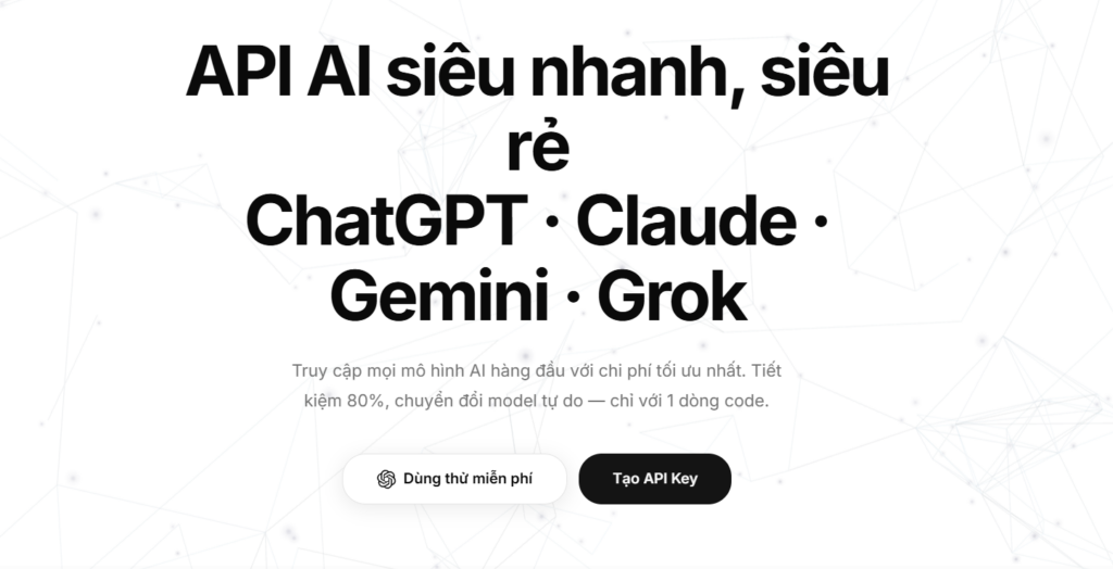 Top 10+ LLM lấy API Key miễn phí cho AI Agent (cập nhật 2026) 14 Beeknoee Platform
