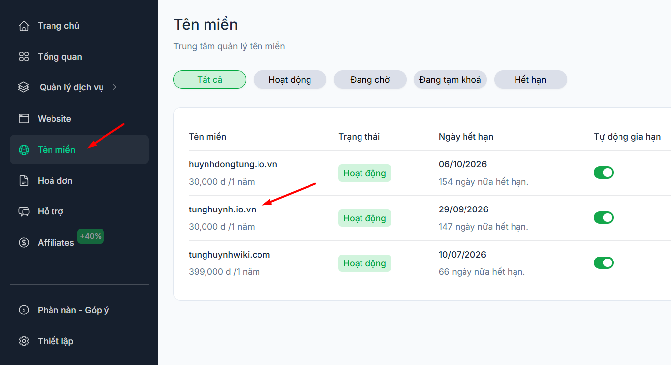 Trỏ tên miền về địa chỉ hosting