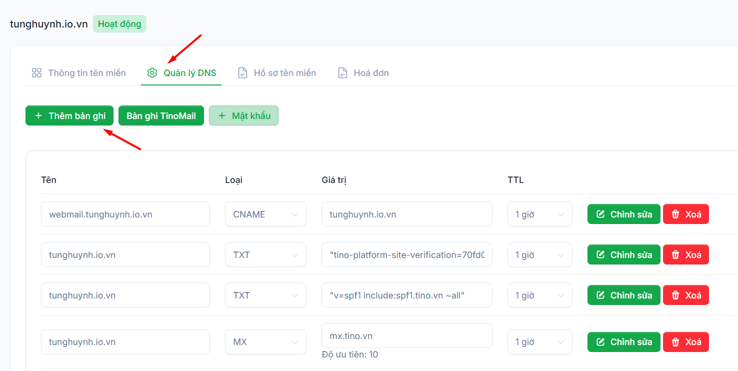 Trỏ tên miền về địa chỉ hosting