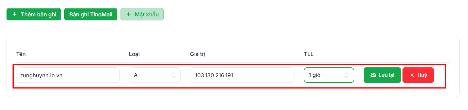 Trỏ tên miền về địa chỉ hosting