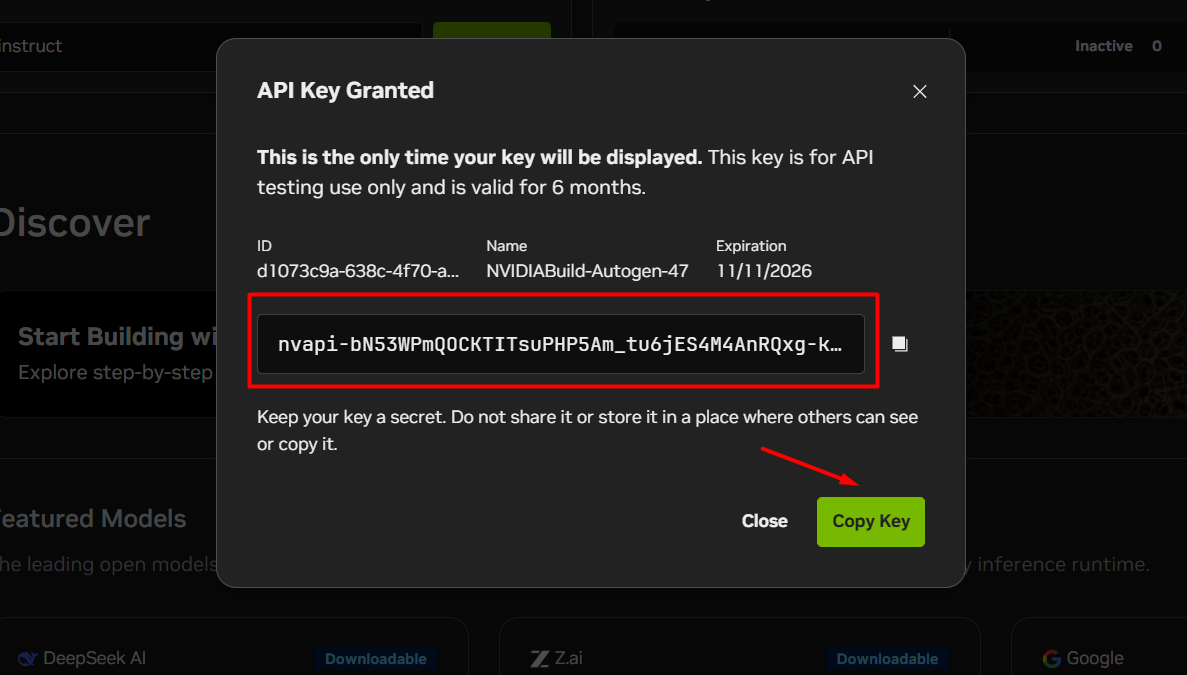 Cách lấy API Key NVIDIA AI