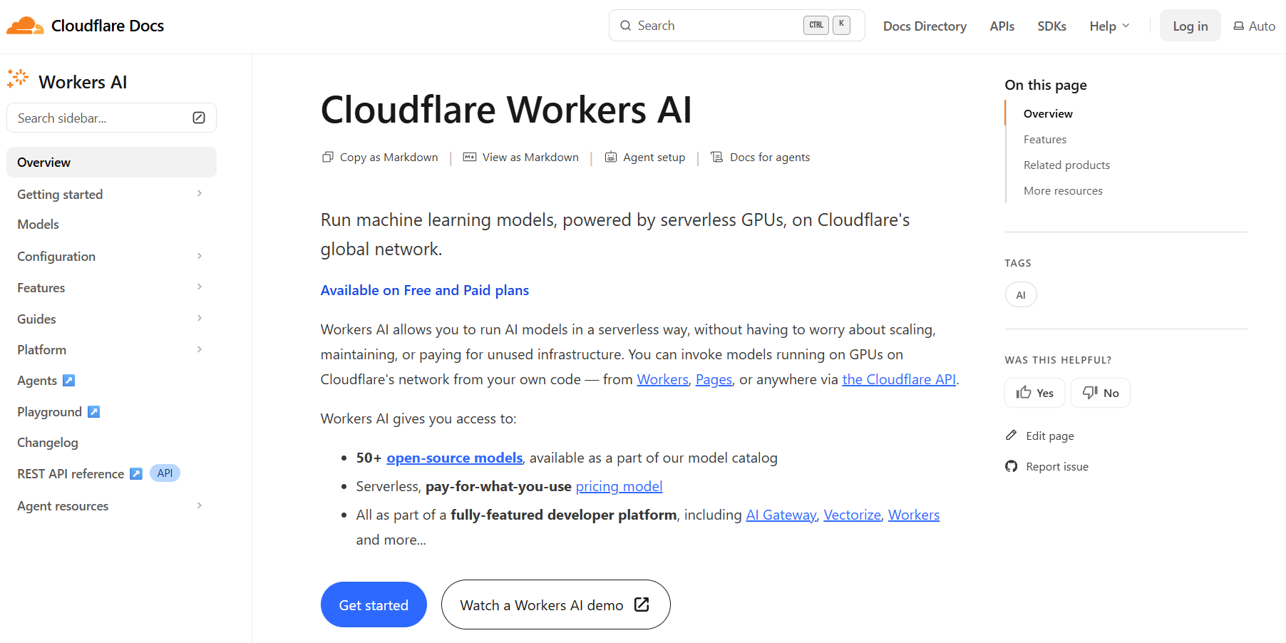 8. Cloudflare Workers AI