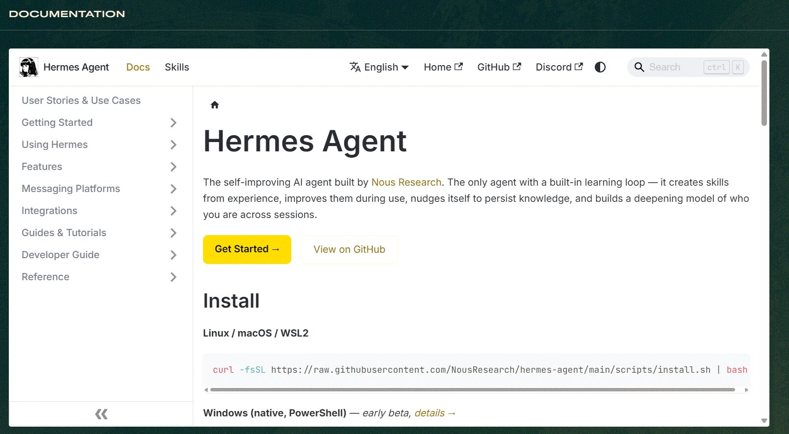 Cách quản lý Hermes Agent qua dashboard chi tiết A-Z 15 10. Documentation