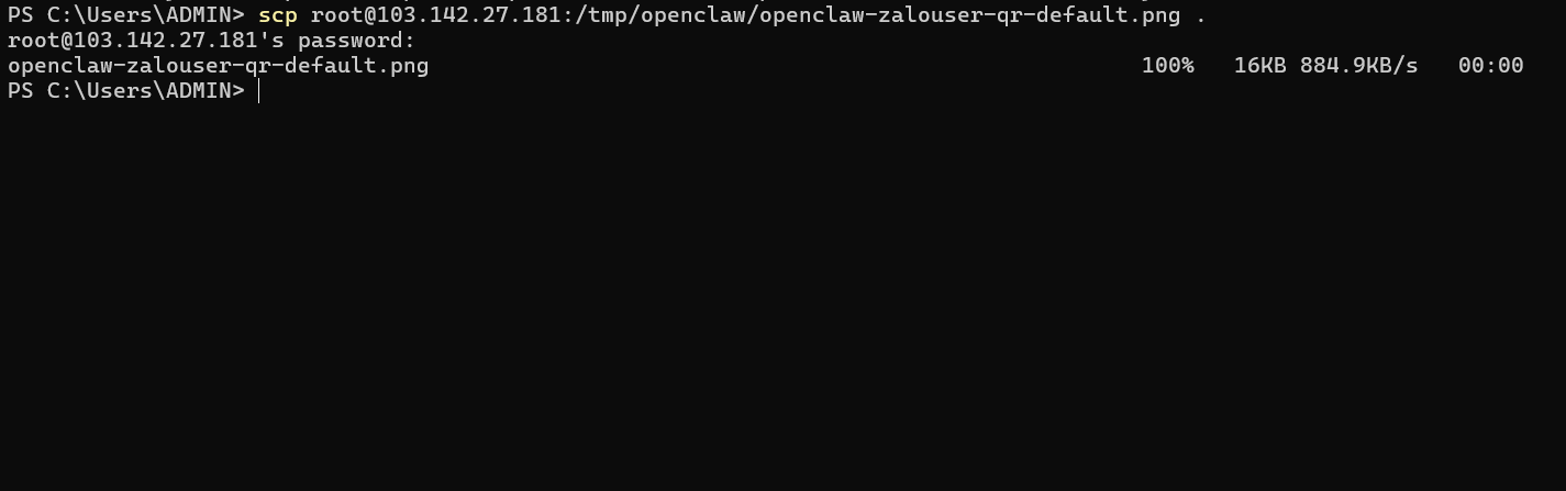 Các bước kết nối Zalo Personal với OpenClaw