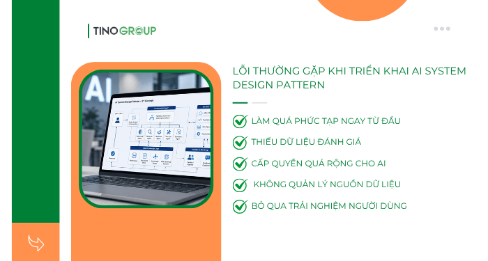 Lỗi thường gặp khi triển khai AI System Design Pattern 