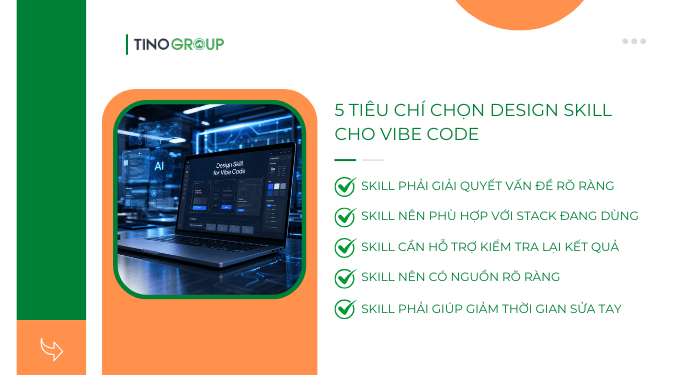 5 tiêu chí chọn design skill cho vibe code