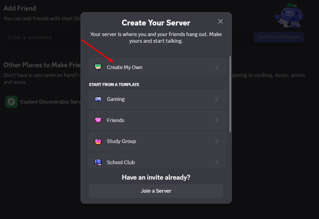 Hướng dẫn kết nối Discord với Hermes Agent trên VPS Hermes của Tino 8 Phần 3: Tạo server Discord để thử nghiệm bot