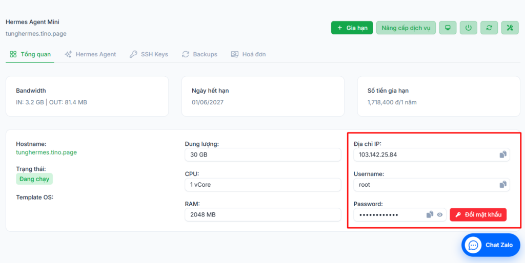 Hướng dẫn kết nối Discord với Hermes Agent trên VPS Hermes của Tino 21 Phần 9: SSH vào VPS để gán pairing code của bot