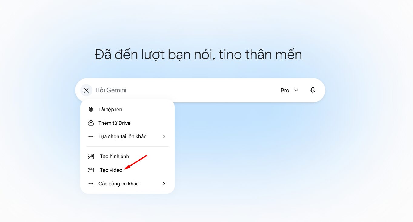 Cách tạo video AI bằng Gemini Omni
