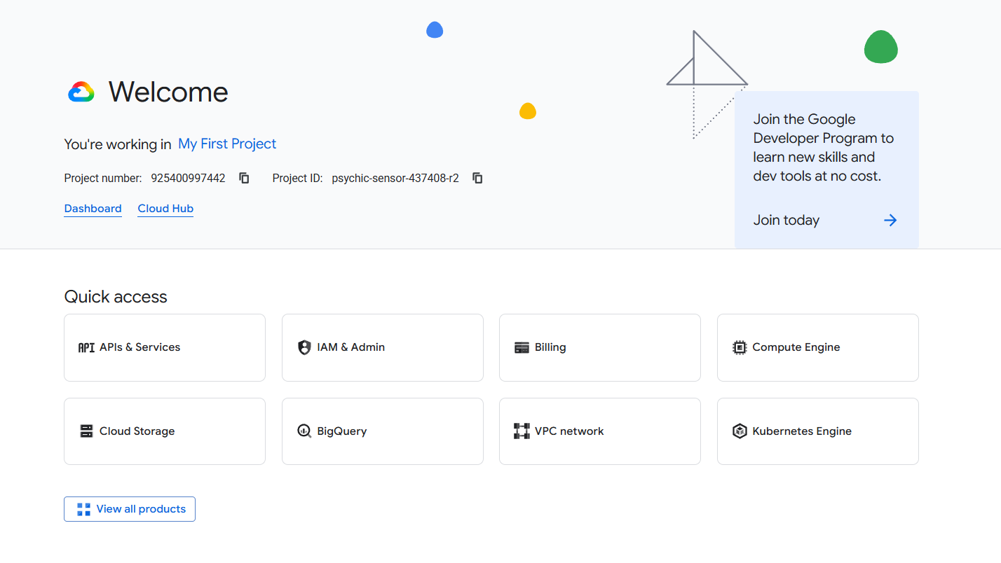 Bước 1: Truy cập Google Cloud Console
