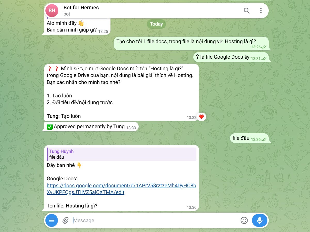 Kiểm tra kết nối