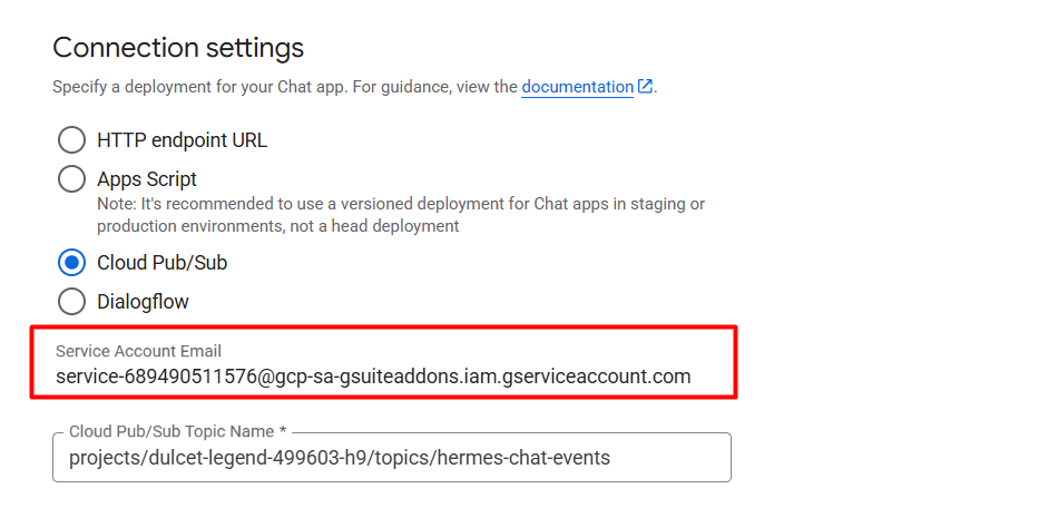 Hướng dẫn kết nối Google Chat với Hermes Agent A-Z 34 Cấu hình Connection settings