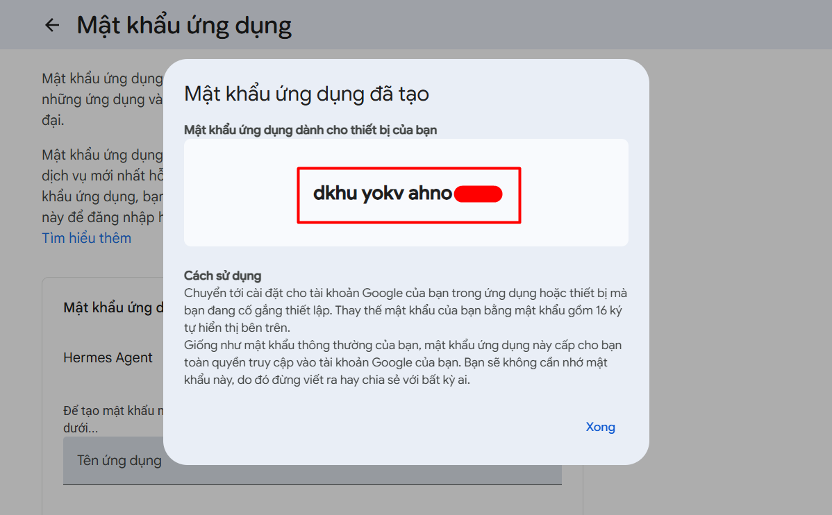 Hướng dẫn kết nối email với Hermes Agent trên VPS Hermes của Tino A-Z 6 Hướng dẫn kết nối email với Hermes Agent trên VPS Hermes của Tino A-Z 1