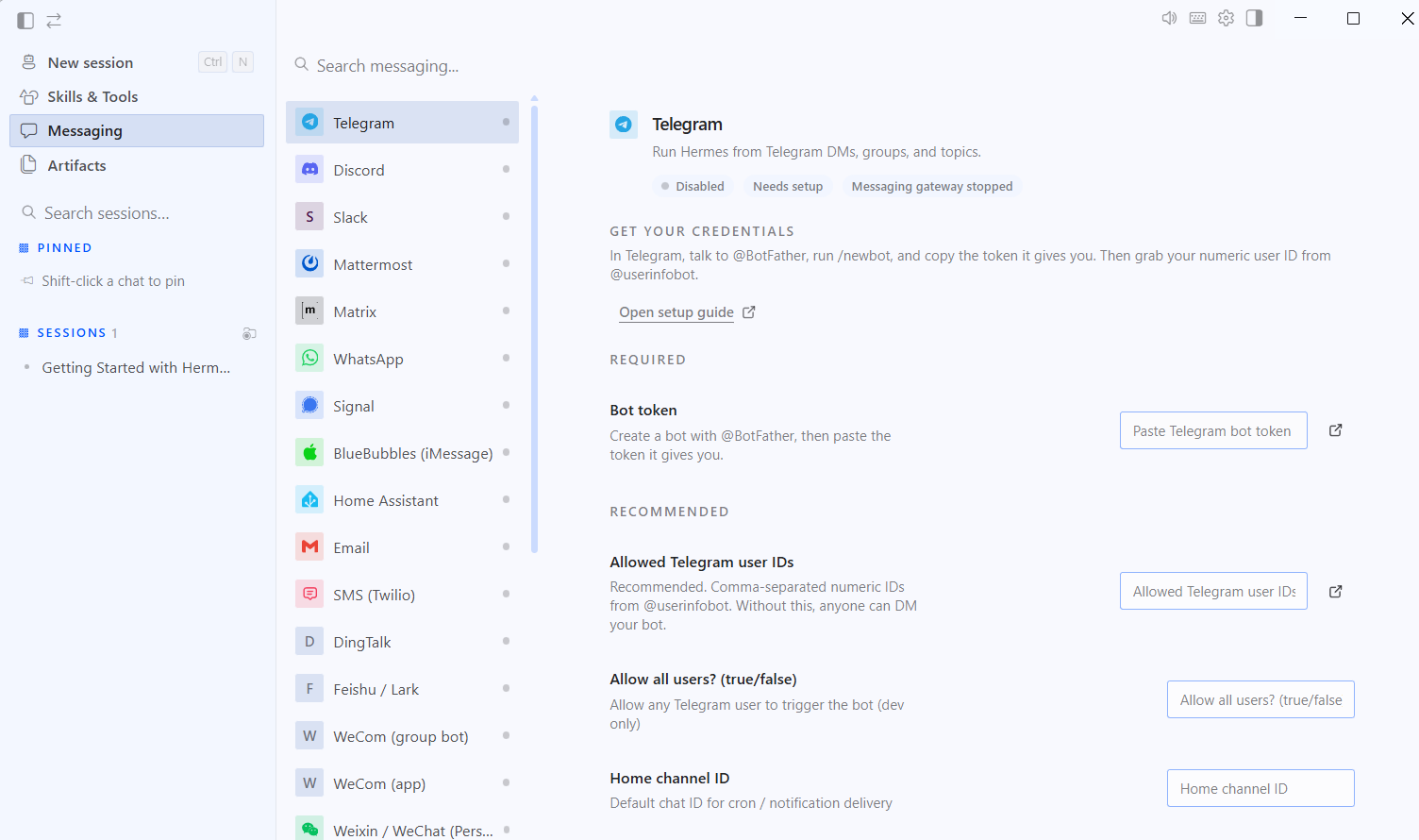 Hướng dẫn cài đặt và sử dụng Hermes Agent Desktop A-Z 18 Messaging