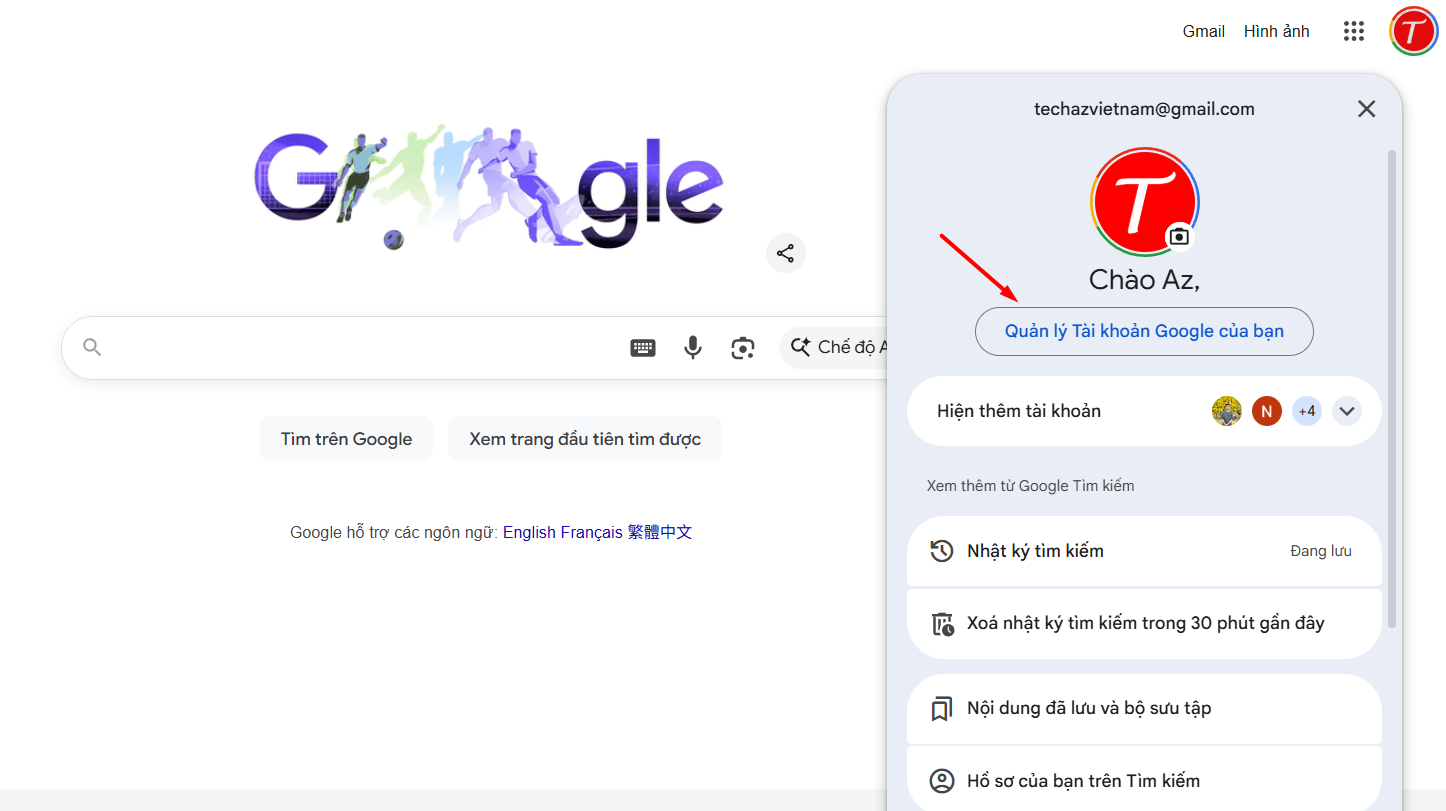 Mẹo chỉnh sửa ảnh Gemini trên Canva không phải ai cũng biết 3 Đổi ngôn ngữ tài khoản Google sang tiếng Anh