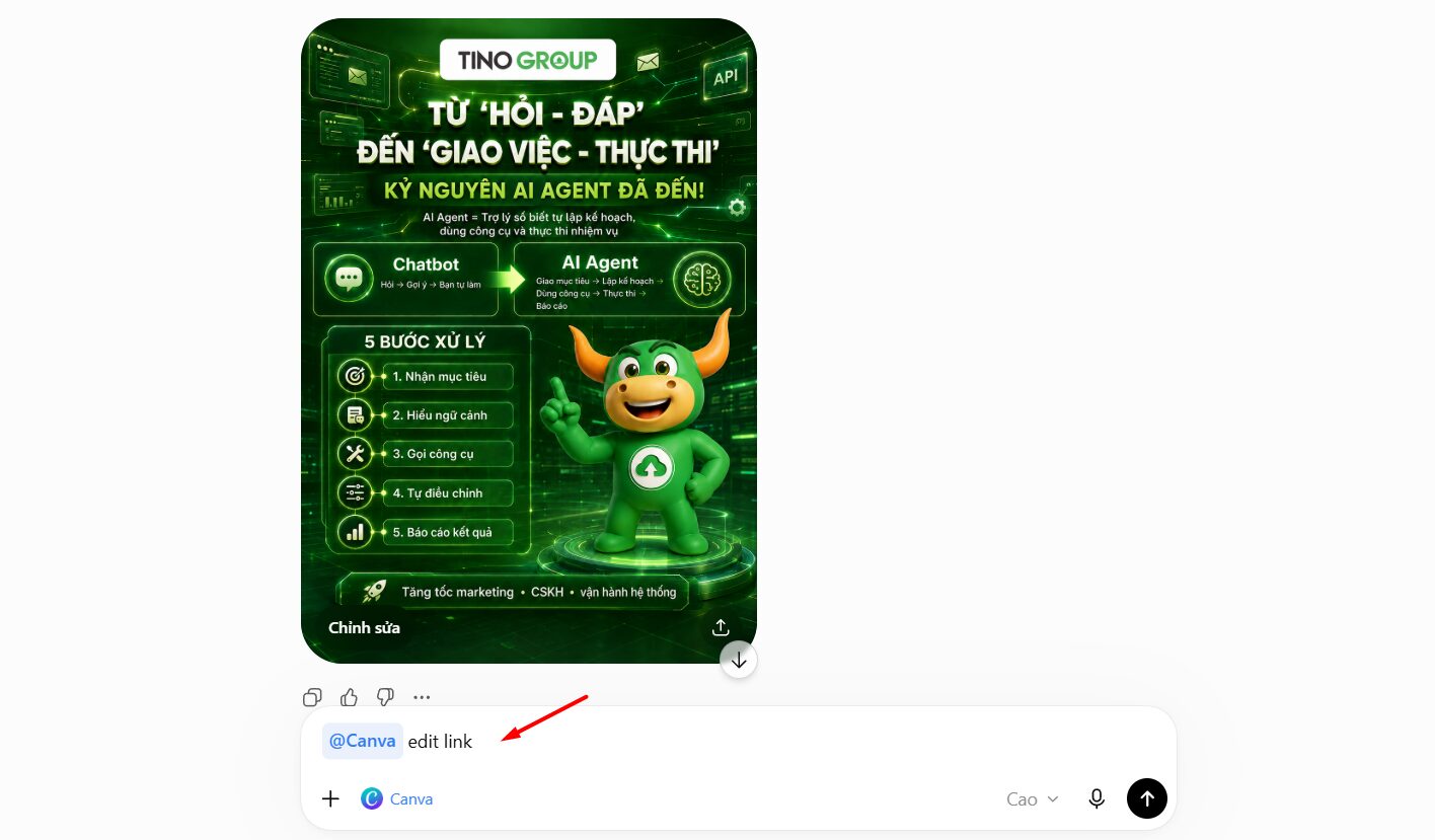 Cách chỉnh sửa ảnh ChatGPT trên Canva
