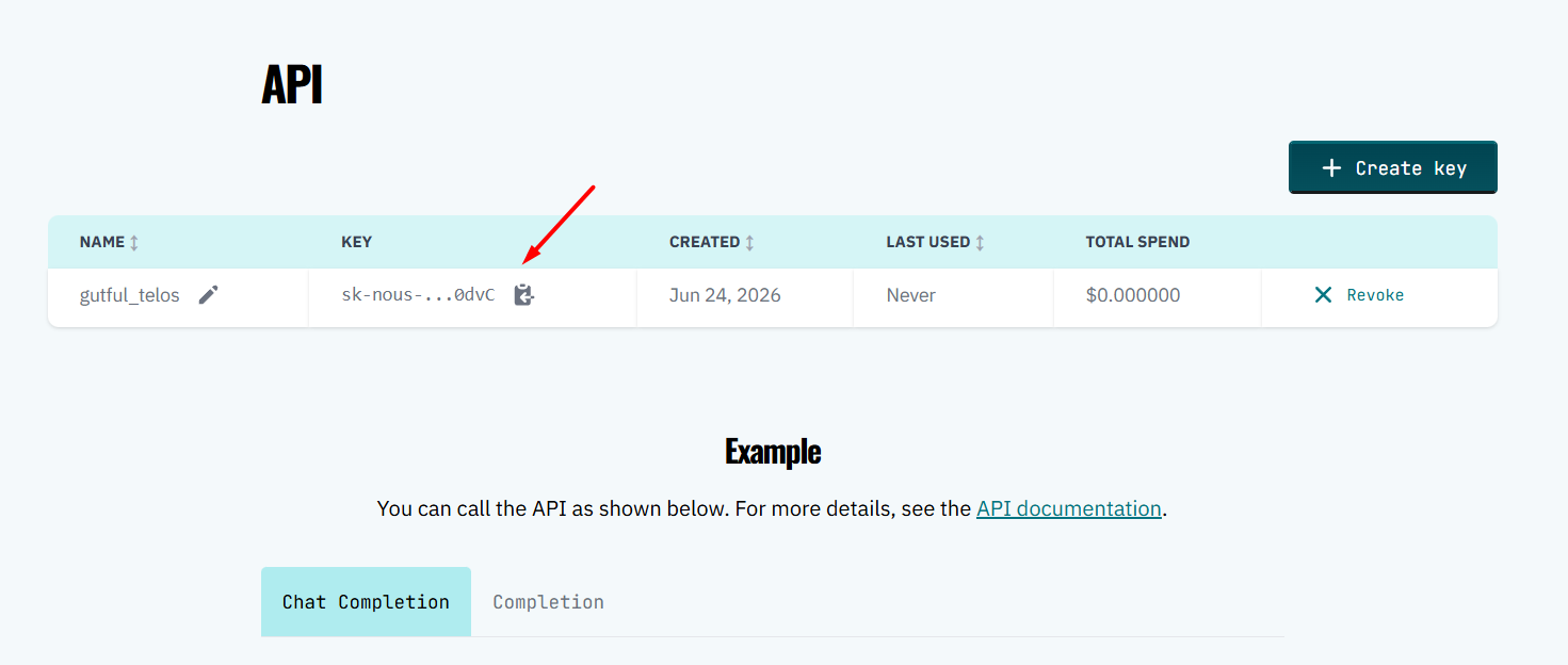 Tìm hiểu Nous Research API: Cách lấy API Key trên Nous Portal mới nhất 2026 11 Các bước lấy API Key Nous Portal