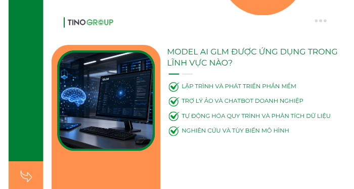 GLM là gì? Khám phá dòng model AI Trung Quốc đang gây sốt 2026 6 Model AI GLM được ứng dụng trong lĩnh vực nào?