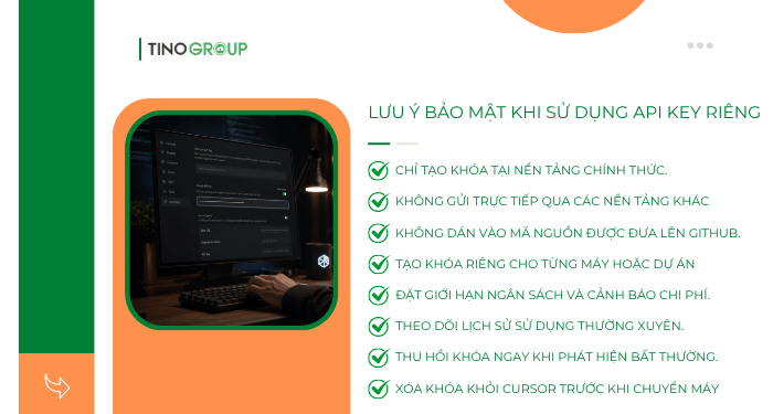 Hướng dẫn thêm API Key riêng vào Cursor AI A-Z 12 Lưu ý bảo mật khi sử dụng API Key riêng