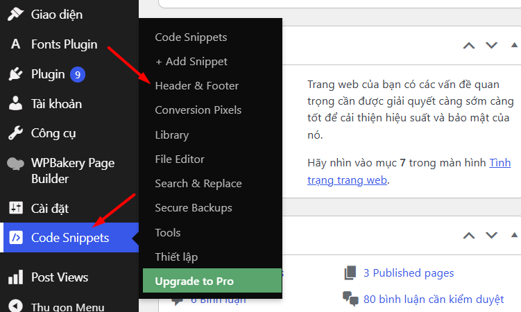 Hướng dẫn chèn mã vào Header/Footer website WordPress 3 Cách 1: Sử dụng plugin WPCode