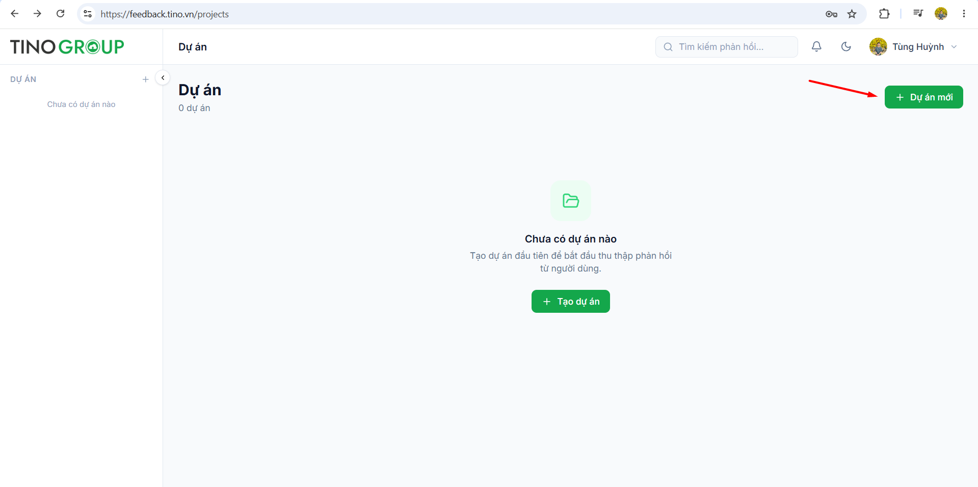 Hướng dẫn sử dụng công cụ Feedback website của Tino 5 Tạo tài khoản và lấy mã nhúng widget vào website
