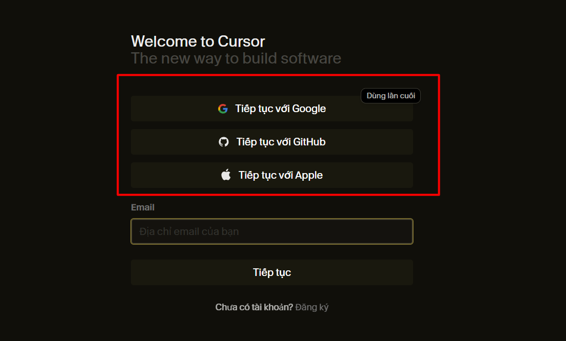 Hướng dẫn cách đăng ký Cursor AI free 2026 8 Các bước cài đặt và tạo tài khoản Cursor AI free