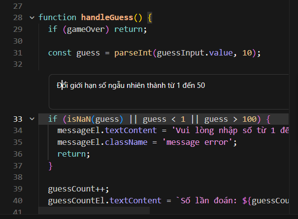 Hướng dẫn sử dụng Cursor AI từ A-Z 16 Bước 6: Tinh chỉnh nhanh với Inline Edit