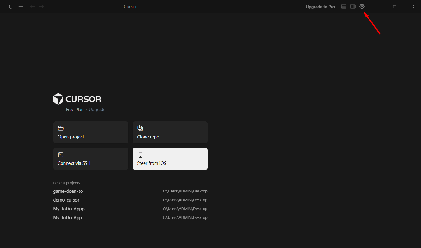 Hướng dẫn tích hợp Cursor AI vào VSCode đơn giản 6 Nhập lại cấu hình sau khi đã cài Cursor (nếu bỏ qua bước 4)