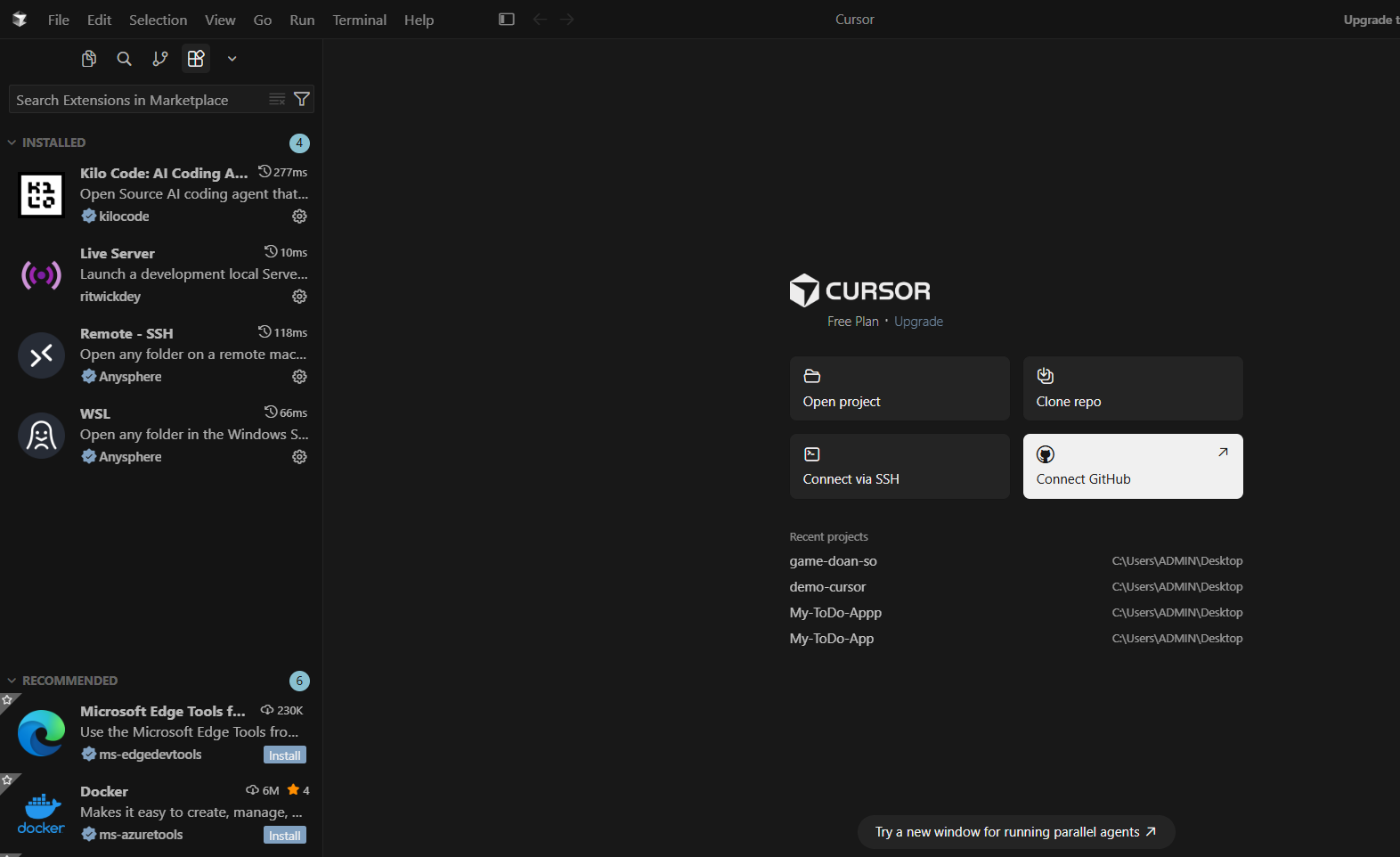 Hướng dẫn tích hợp Cursor AI vào VSCode đơn giản 11 Kiểm tra extension, theme và font chữ