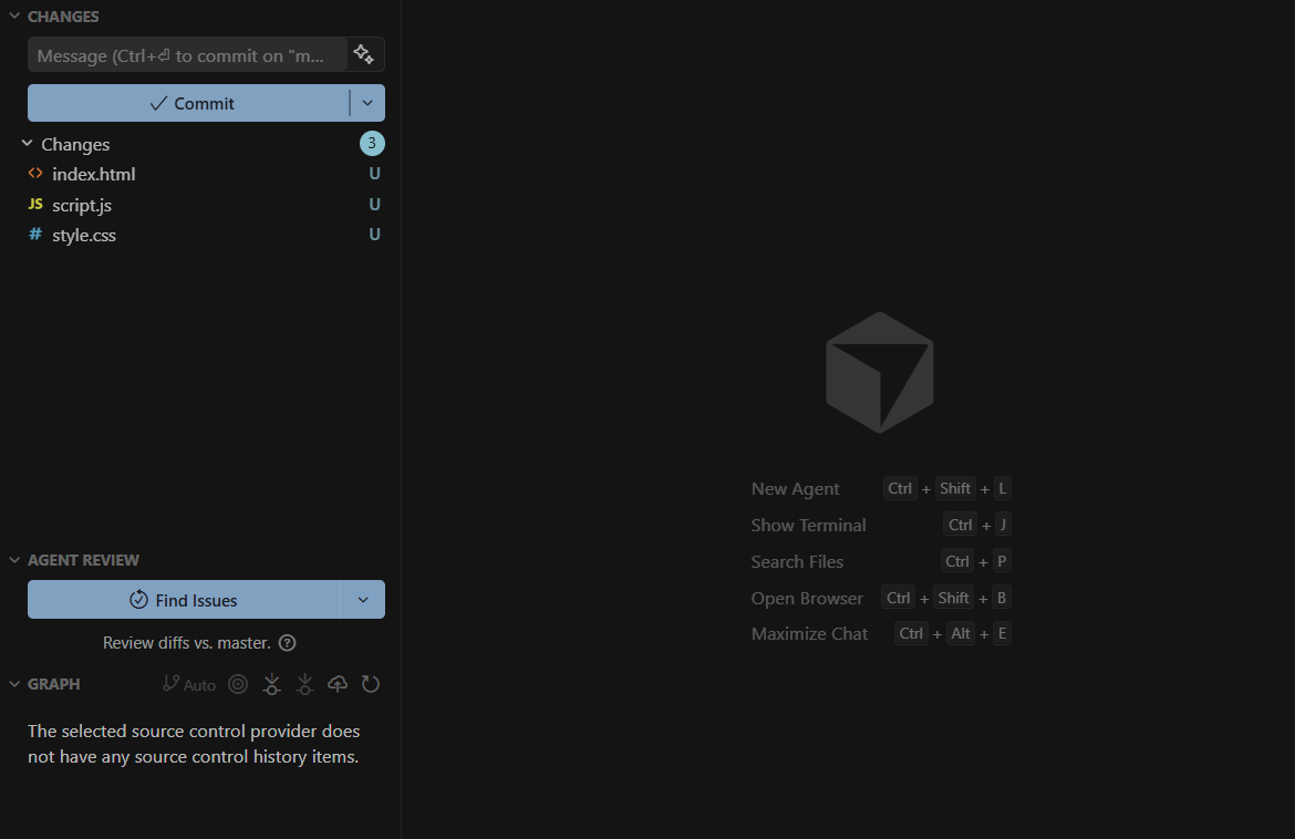 Hướng dẫn đẩy code lên GitHub bằng Cursor AI 8 Bước 3: Kiểm tra các file đã thay đổi