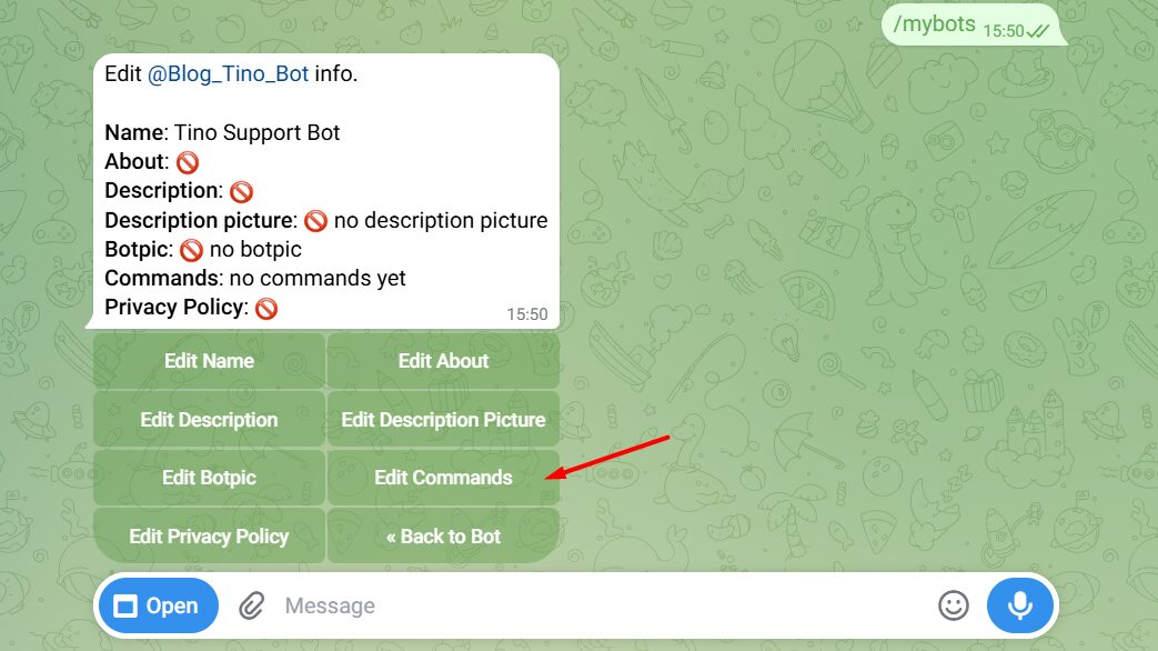 Hướng dẫn tạo bot Telegram chi tiết A-Z 15 Hoàn thiện hồ sơ bot Telegram