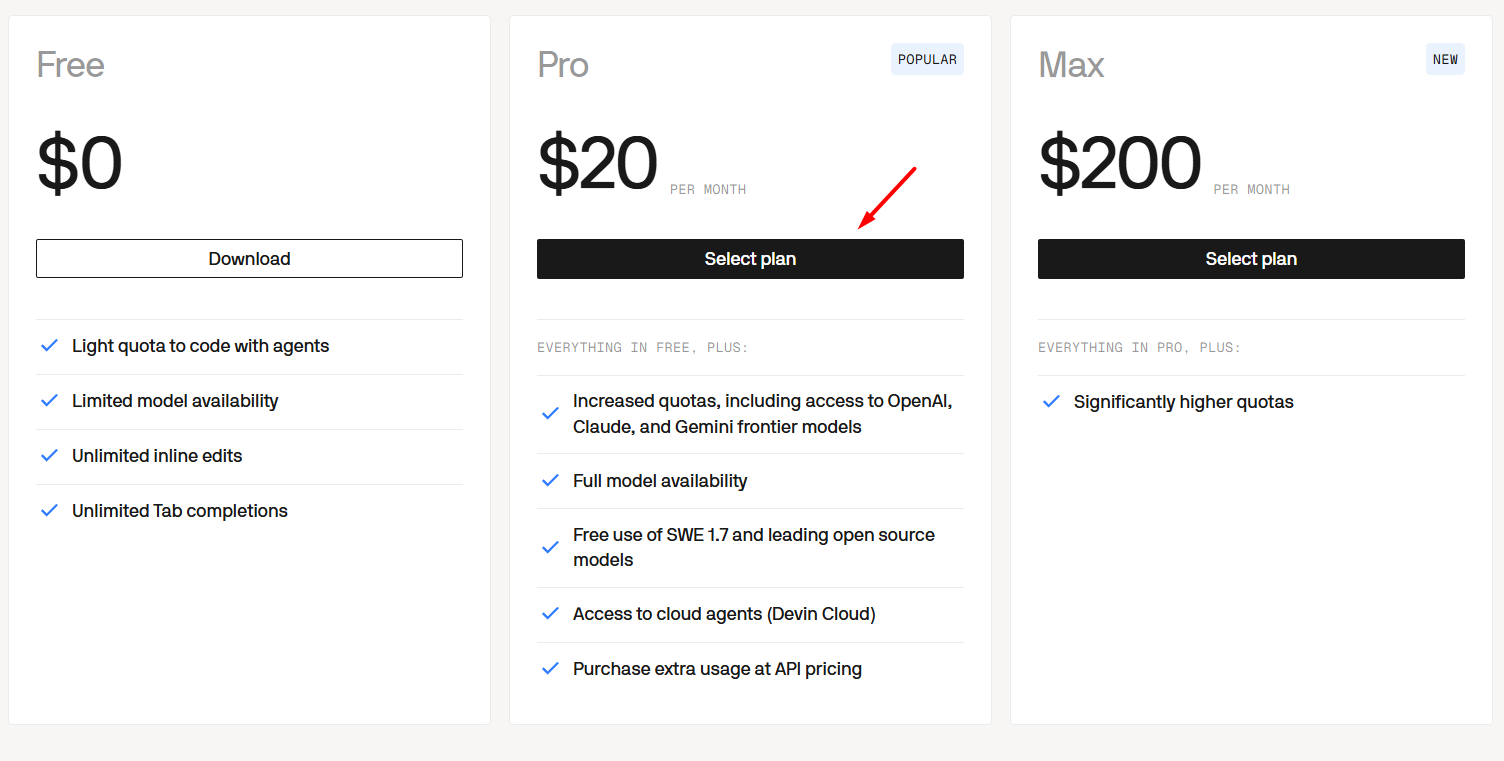 Các bước đăng ký Devin AI Pro free trial 2 tuần