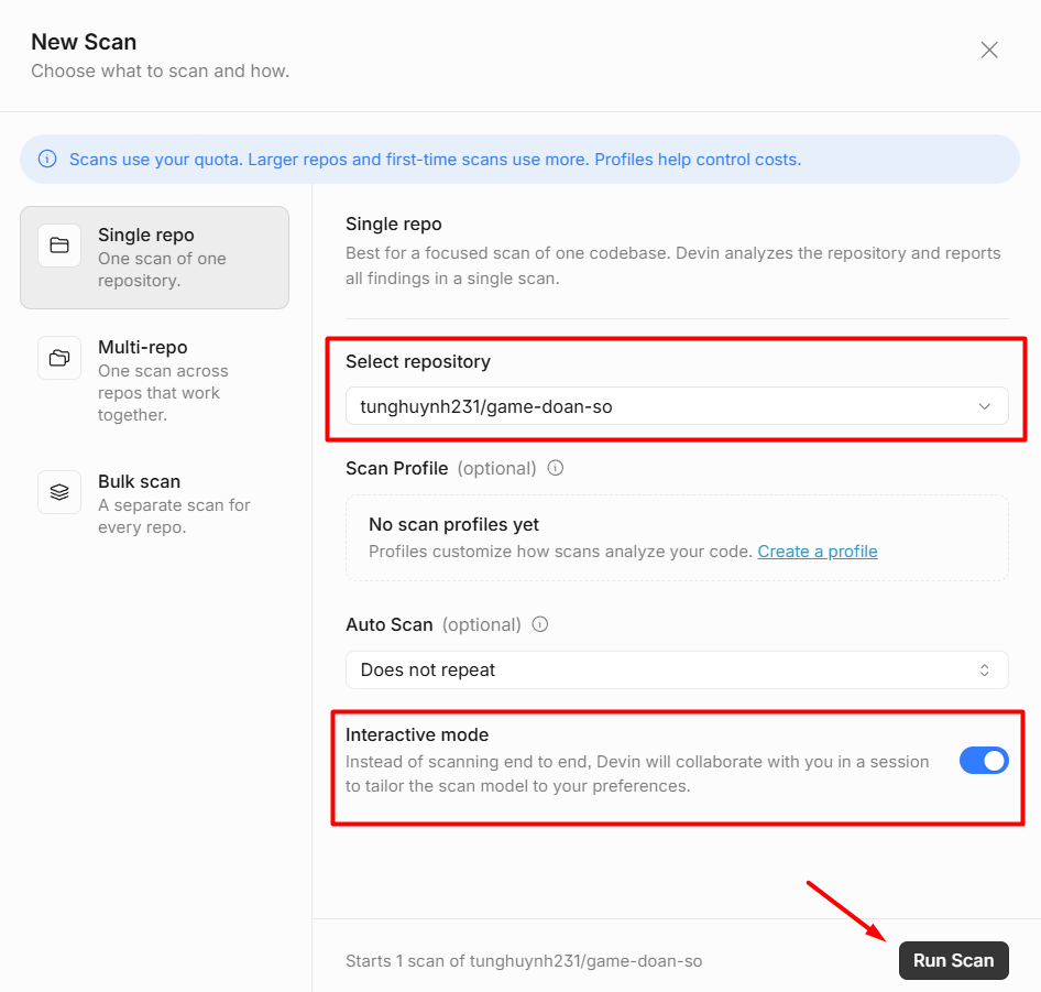 Hướng dẫn sử dụng Devin Security Swarm