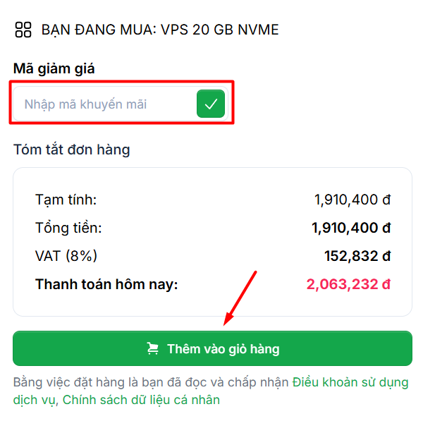 Hướng dẫn cách đăng ký VPS tại Tino chi tiết A-Z 3 Các bước đăng ký VPS