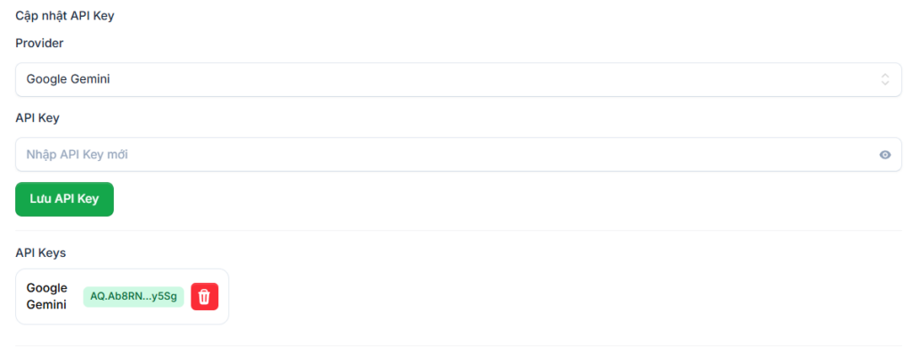 Thêm Provider AI