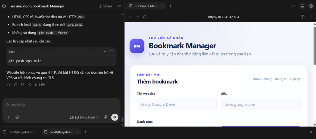 Cách commit & push code từ Codex lên VPS chi tiết A-Z 15 Codex kiểm tra website