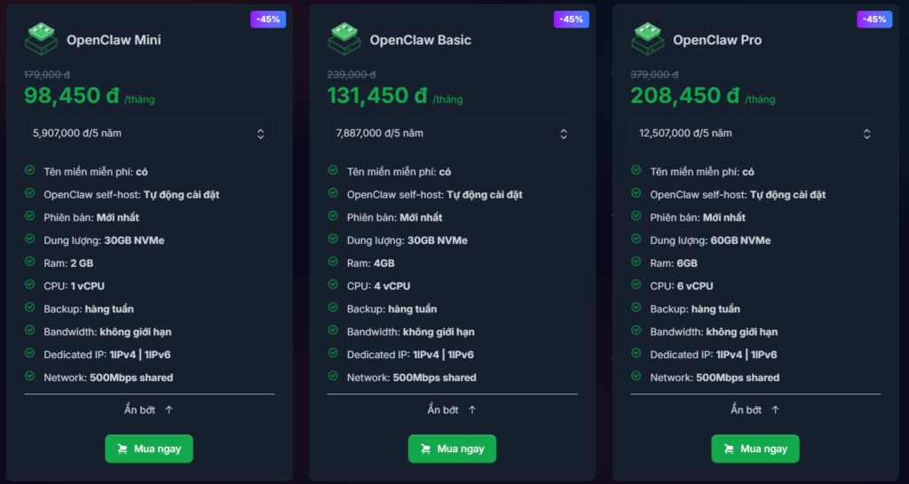OpenClaw dùng để làm gì? 10 ứng dụng thực tế của OpenClaw 6 Tham khảo VPS OpenClaw của Tino