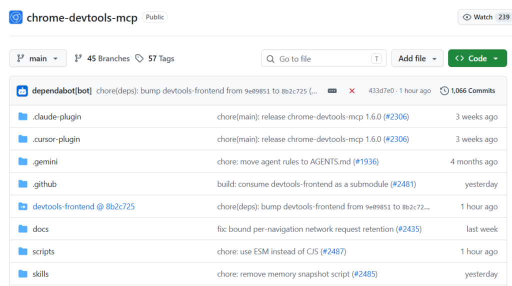 Top 10 Agent Browser tốt nhất cho Hermes Agent (2026) 7 Chrome DevTools MCP – Điều khiển và debug Chrome chuyên sâu