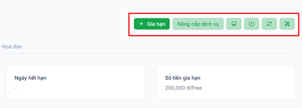 Hướng dẫn truy cập và lấy thông tin VPS tại Tino 7 Các tính năng khác trên trang quản lý VPS
