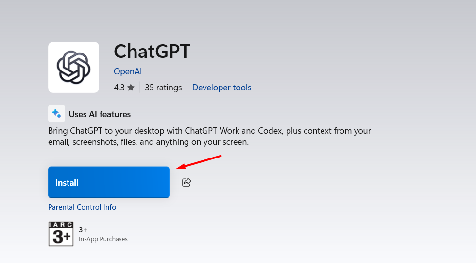 Cài đặt qua Microsoft Store