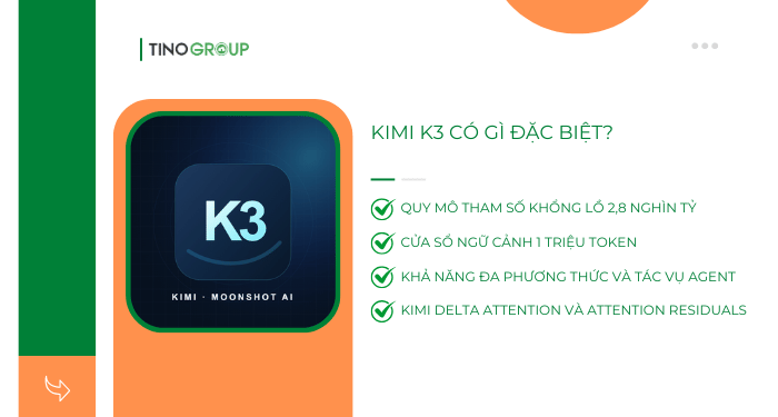 Kimi AI là gì? Giải mã toàn diện Model AI nổi tiếng của Moonshot AI 4 Kimi K3 có gì đặc biệt?